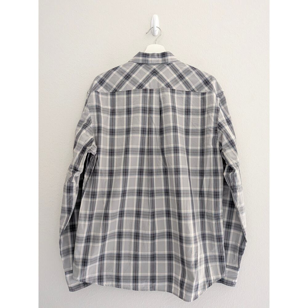 Billy Reid NWT John Gray Melange Plaid Long Sleeve Shirt Mens Large $198 - Picture 3 of 9